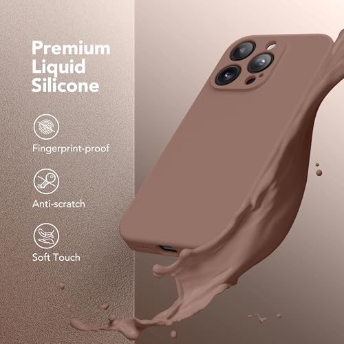 SuydanBox Magnetic for iPhone 16 Pro Max Case, Compatible with MagSafe, [Full Camera Protection][Screen Protector] Silicone Shockproof Protective Phone Case for iPhone 16 Pro Max 6.9", Brown by SuydanBox - Image 8