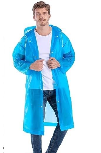 Men's Polyester Long RainCoat Pocho Barsaati with Adjustable Cap and Cover (Pack of 1)-picture-38