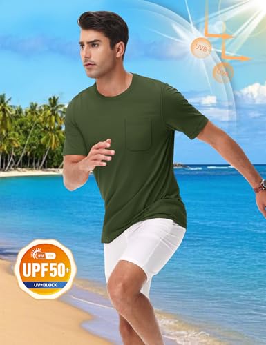 TACVASEN Men's Pocket T-Shirts UPF 50+ Short Sleeve Tshirts Mositure Wicking Lightweight Casual Shirt Summer Cooling Tee2