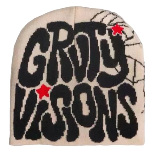 2THESTARS Y2K �r�[�j�[ �����Y ���f�B�[�X �j�b�g�X �E�B���^�[�L���b�v �S�V�b�N �X�p�C�_�[�f�U�C�� �g���� �J�W���A�� �X�J�� �h�� �j�b�g �A�E�g�h�A, �u���E��, One Size