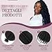 Springy Afro Twist Hair 6 Packs Marley Twist Braiding Hair Pre-Fluffed Spring Twist Hair For Soft Locs Afro Twist Hair For Women (1B# (Black#), 10 inch (Pack of 6))