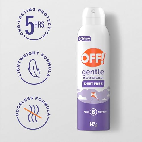 OFF! Gentle DEET Free Mosquito Repellent Spray, Bug Spray, Insect Repellent for Camping Hiking Running, Long Lasting Outdoor Bug Protection Non-Staining, Non- Oily, Travel Size, 14 image 2