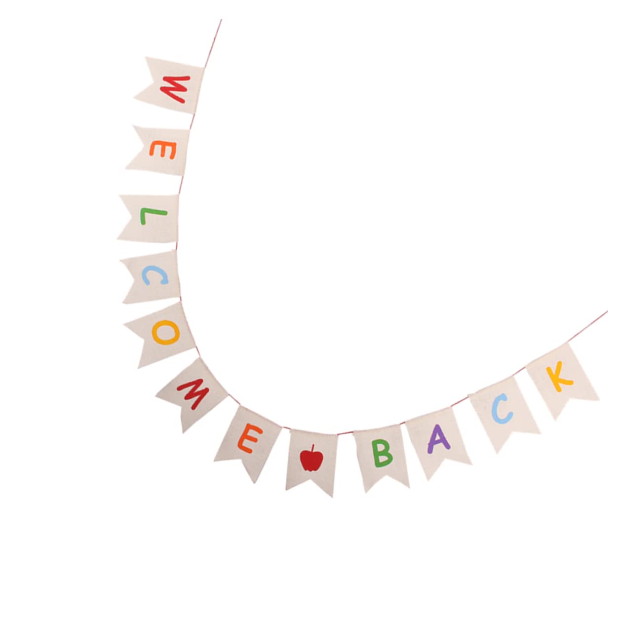 MAGICLULU 3 Pz banner di lettere di bentornato funlicht reminescence festina adorn striscione con lettere stamina di benvenuto in ufficio arredamento Bandiera di Halloween stendardo di iuta