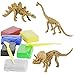 Dino Models, Clay Craft Kit - Dinosaur Arts and Crafts for Kids - Birthday Gifts for Boys & Girls - Build 4 Dinos with Air Dry Magic Modeling Model Set Ages 3, 4, 5, 7, 8+ Boy or Girl