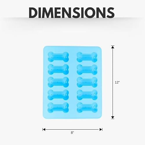 Country Living Bone Shaped Silicone Baking Tray - Non-Stick, Food-Grade, Heat Resistant - Perfect for Dog Treats, Cookies, and More - Dishwasher Safe