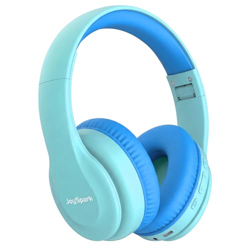 Image of JoySpark Kids Bluetooth Headphones, Lightweight Wireless Headphones for Kids, 85 /94dB Volume Limited, 60 Hours Playtime, Bluetooth 5.3, Over-Ear Toddler Headsets with Built-in Mic (Macaron Blue)