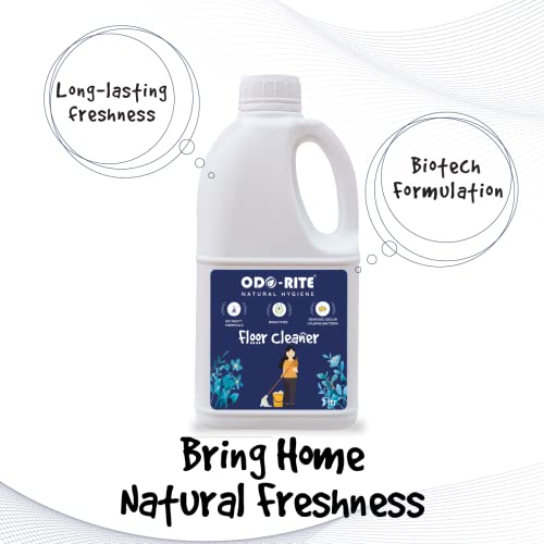 Image of ODO-RITE natural floor cleaner (1 Ltr) works on all surfaces Bio technological based chemical free Child and pet safe floor cleaner (1 Litre) (1 Litre)