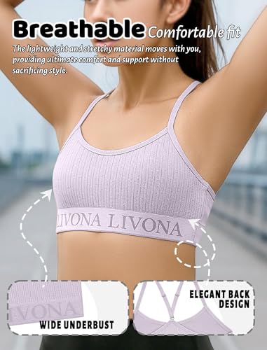 Seamless Bralette Set - Soft Training Bras & Sports Bras for Teens, Comfortable Wire-Free Bras for Girls4