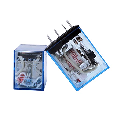 Relé general HH52P mini interruptor electromagnético de 8 pines con diodo LED 4