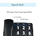 Big Button Phone for Elderly, HePesTer P-02 Amplified Corded Phone for Hearing Impaired Aid with Extra Loud Ringer Landline Telephone for Seniors Home House Phone Wall Mountable