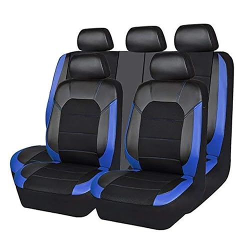 ZHQDRCY Cojin Asiento Coche para VW para Golf 4 5 6 7 8 para GOL para G3 para G5 para Bora Funda Protectora Asiento Personalizada Todo Incluido Protector Silla Coche(Black Blue)
