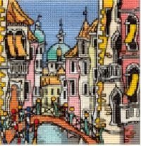 Michael Powell Mini Venice Bridge Cross Stitch Kit