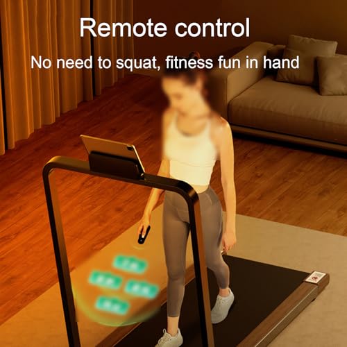 Image of Treadmill, Foldable to Save Space, Remote Control with Handle, Adjustable Speed, 220 Kg Load Bearing, Black