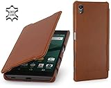 Étui de haute qualité en cuir véritable fait à la main pour Sony Xperia Z5 & Sony Xperia Z5 Dual