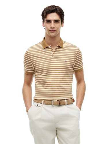 Image of Tommy Hilfiger Mens Short Sleeve Casual Polo Shirts in Regular Fit with Liquid Cotton