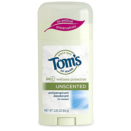 Tom's of Maine Naturally Dry Antiperspirant, Unscented 2.25 oz (Pack of 3)