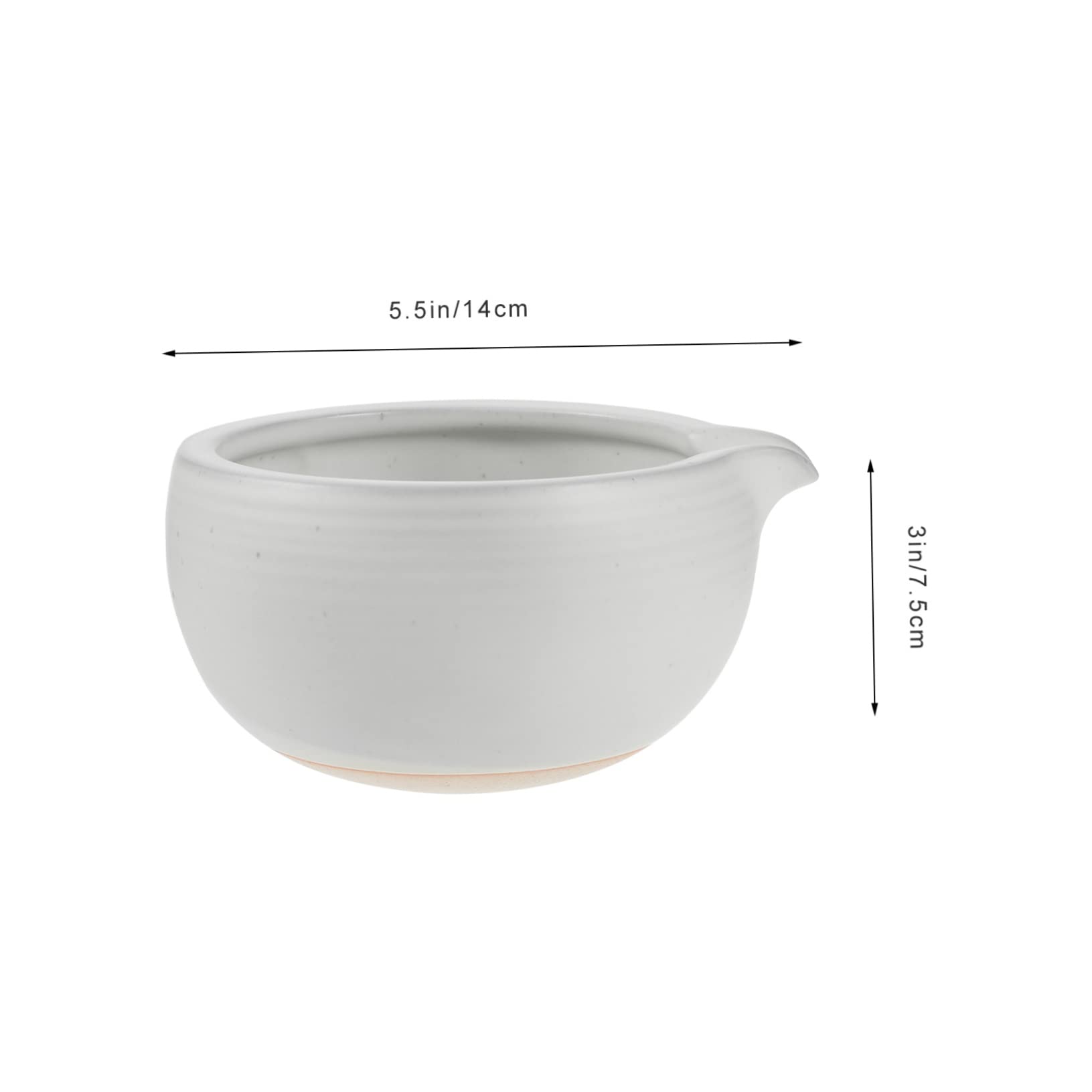 Ciieeo Ceramic Japanese Matcha Bowl with Spout Traditional Tea Ceremony Chawan Compact Design for Easy Storage and Elegant for Home and Tea House Use