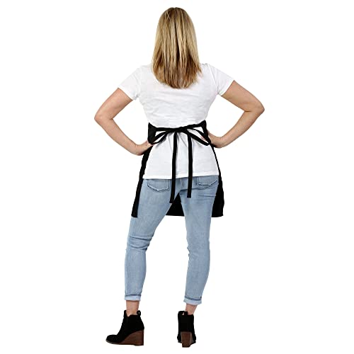 Plum Hill Rhinestone Hair Stylist Apron - Salon Apron for Hairdresser - 3 Pockets and Long Ties - Image 10