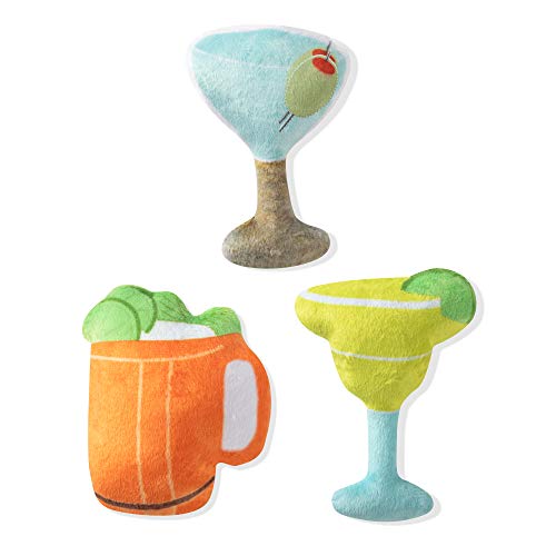 Fringe Studio Pet Toy, Small Dog Toy Set, Cocktails, 3 Pieces (289412)