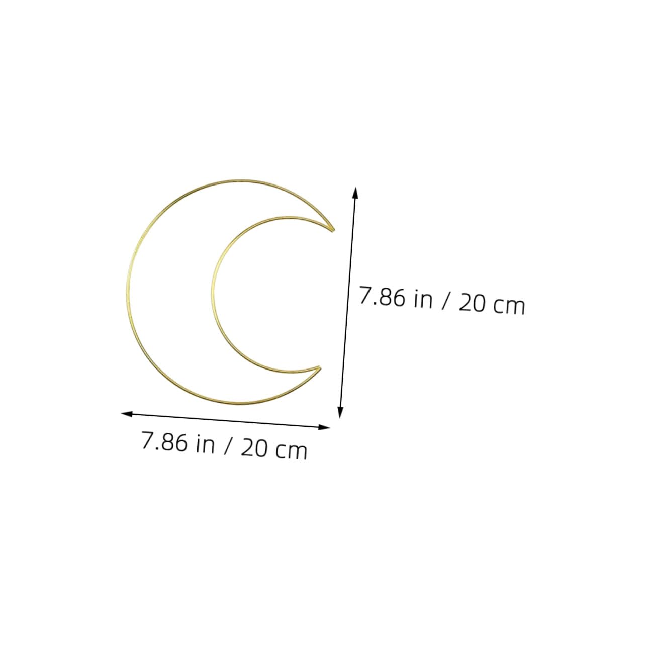 Generisch 12 Stück Teiliges DIY Mond Rahmen aus Metallringen zum Basteln Langlebig Vielseitig für Wanddekoration und Pflanzenkränze Kreative DIY Zubehör