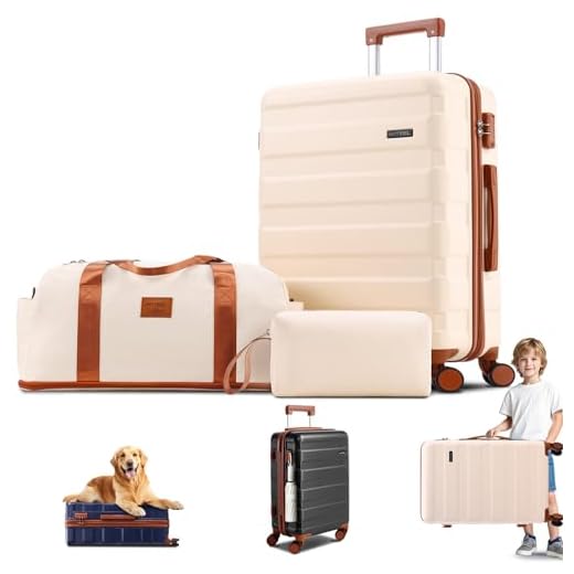 Best luggage brand for occasional travel Hoteel 3-Piece Luggage Set with TSA Lock