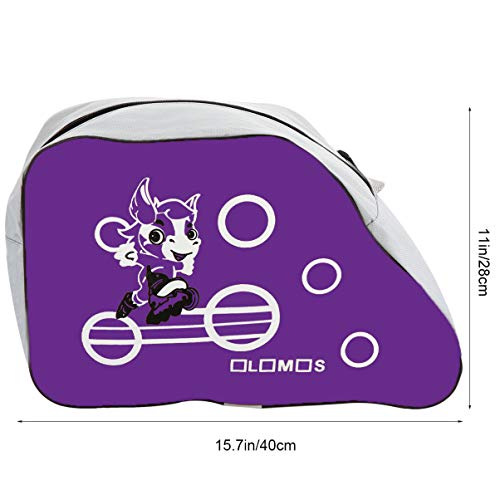 image for BESPORTBLE Ice Skate Bag Roller with Zipper Skates Bag Inline Skate Ba