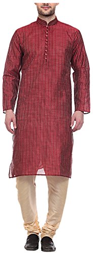 Pijama Kurta azul de seda artística Tag 7 para hombre talla 42 elegante