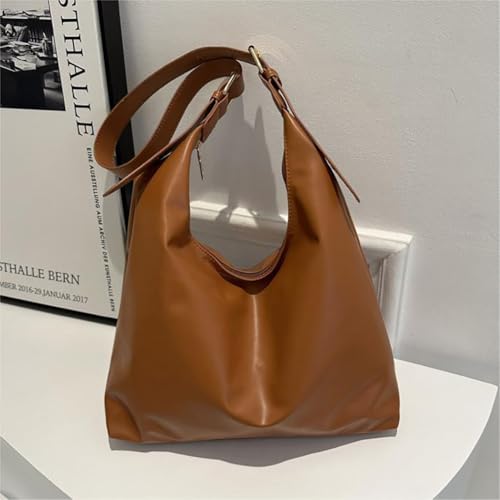 Bolso de hombro para mujer cuero casual minimalista miniatura 5
