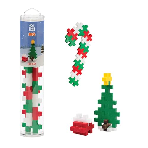 Image of PLUS PLUS Big 15 Piece Holiday Mix - Large Building Blocks for Toddlers