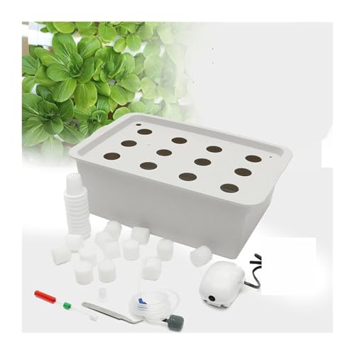 Kit sistema di coltivazione idroponica, 12 fori impianto sito idroponico giardino bolla vivaio vasi di fioriera armadio interno scatola kit di coltivazione scatola di coltivazione per la cura e l'irri
