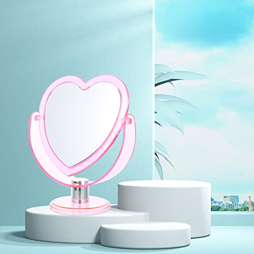 Espejo de Maquillaje Sobremesa FOMIYES Corazón miniatura 2