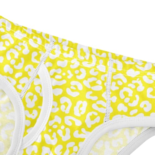 Leopard Spot Teal Little Boys Cotton Briefs Soft Breathable Comfortable Tag-Free Underwear4