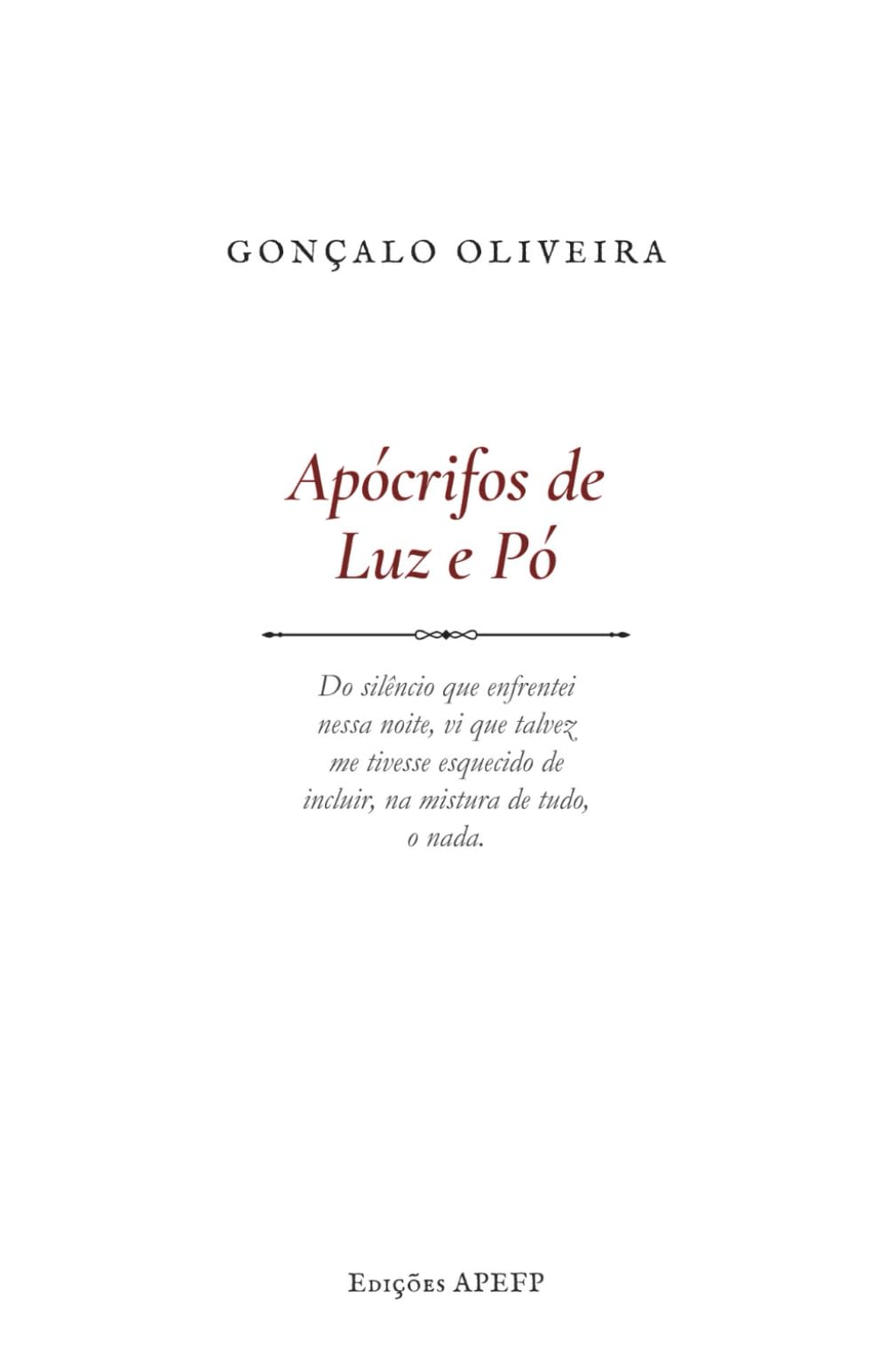 Apócrifos de Luz e Pó