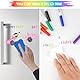 WINKIO 12 Farben Whiteboard Marker, Whiteboard Stifte abwischbar, White board markers mit Schwamm Magnetisch, Feine Spitze, trocken abwischbare, für Zuhause Schule Büro