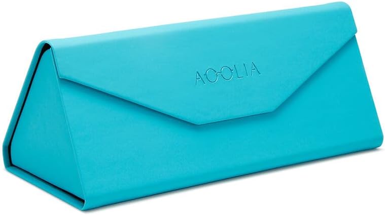 Foldable Triangle Eyeglasses Case, Men Women Leather Magnetic Clamshell Sunglasses Glasses Protection Case