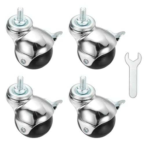 Roulettes a tige filetee pivotantes 360 pour deplacer vos meubles sans effort