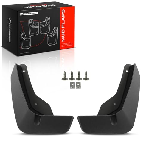 Image of A-Premium Mud Flaps, No Drilling Required Splash Guards with Accessories | Compatible with Chevrolet Suburban Tahoe 2021-2023, Set of 4 Front and Rear