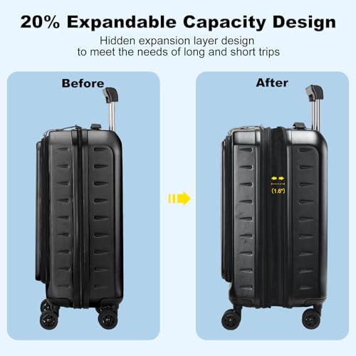 Censien SCH097 Expandable Carry On Luggage Airline Approved thumb #1
