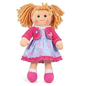 Bigjigs Toys, Maggie Doll – Medium, Rag Doll, Soft Dolls, Rags Dolls for 1 Year Old, Bigjigs Doll, First Doll, Soft Dolls for 1 Year Olds, Girls Toys, Toddler Toys, Baby Toys