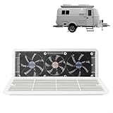 Photo Gallery honseadek ventola di ventilazione per frigorifero, 12 v, con griglia, triplo scarico in abs montato lateralmente, per camper, camper, cucina, doccia Photo Gallery honseadek ventola di ventilazione per frigorifero, 12 v, con griglia, triplo scarico in abs montato lateralmente, per camper, camper, cucina, doccia