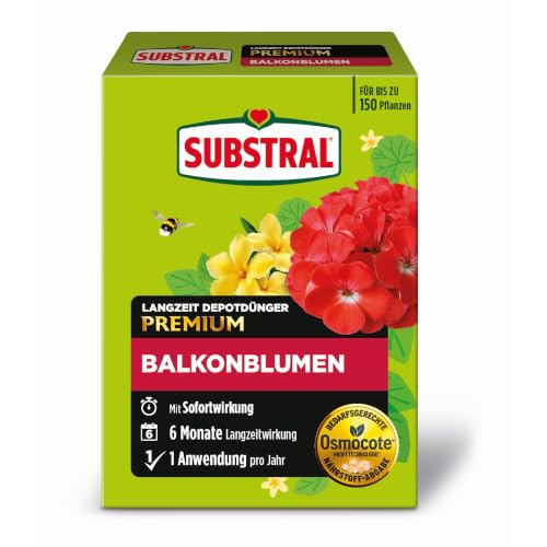 Substral Balkonblumen Langzeit Depotdünger 1,5 kg für Geranie Surfinie u.a.