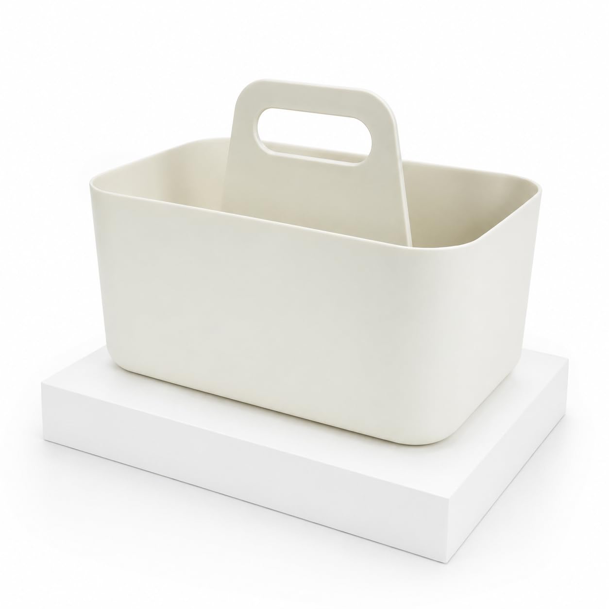 Toyana Plastic Caddy Organiser with Handle - Multipurpose Storage Basket Tote for Tidy Desk, School Supplies, Cleaning, Crafts & Vanity Countertop Organisation
