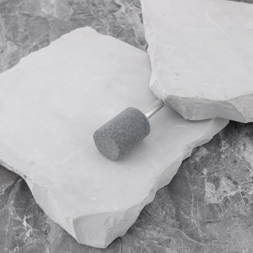 YINETTECH 10 Stück Schleifsteine In Zylinderform 6 Mm Montierter Schleifstein Zum Polieren von Bohrern 6x20x26mm