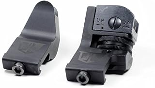 OZARK ARMAMENT 45 Degree Offset Backup Iron Sights for Railed Rifles Picatinny Mount