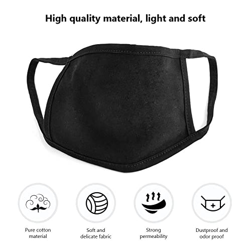 Suxgumoe Reusable Face Mask, 2Pcs Cute Black Anti-Dust Cotton Washable Windproof Heart Pattern Mouth Masks For Men Women (2Pcs Heart) #TOP6
