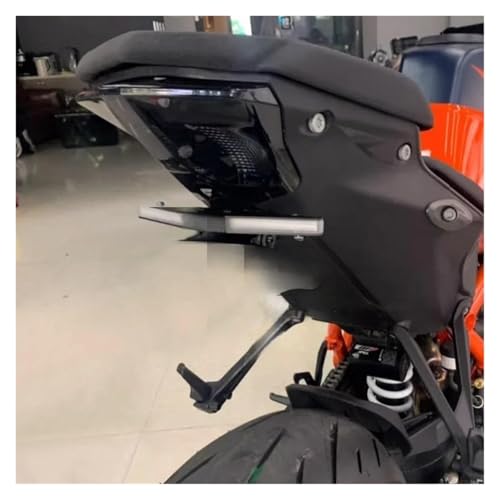 Support plaque d'immatriculation moto en kit élimination garde-boue rigide