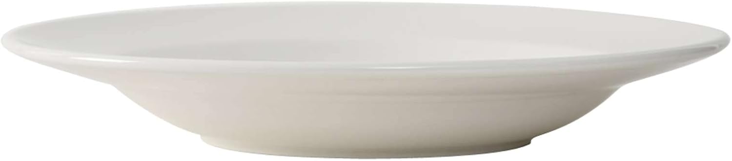 Tuxton China TRE-9125 Pasta Bowl, 22 oz., 12-1/2" dia. x 2" H, round, microwave & dishwasher safe, oven proof, fully vitrified, ceramic, Reno/Nevada, American White/Eggshell, Pack of 12