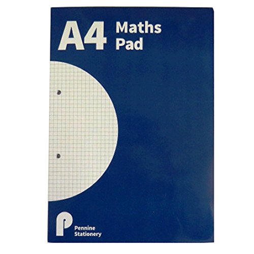 A4 Maths Pad 100 Pages 70gsm - BLUE or GREY