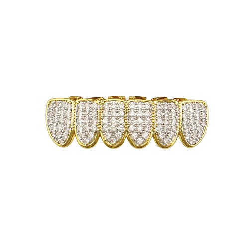 Diamond Grills para tus dientes chapado en oro 18K miniatura 5