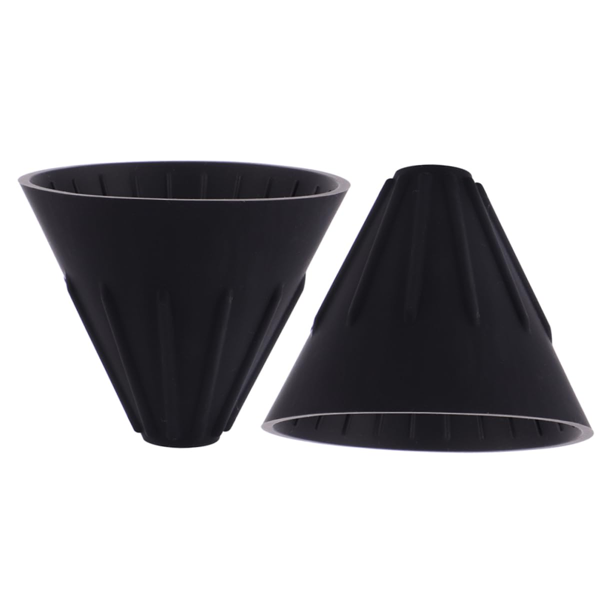 Uonlytech 4pcs Food-grade Silicone Coffee Filter Strainer Reusable Coffee Funnel for Home Brewing Easy to Clean and